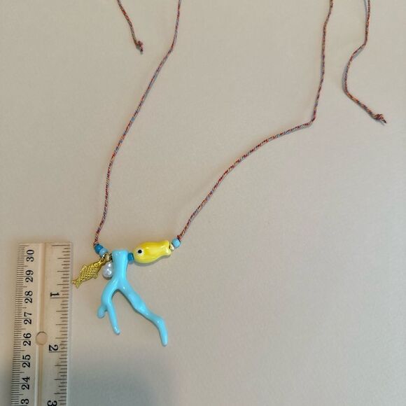 Boho fish necklace N1047 - Picture 4 of 4